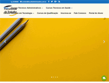 Tablet Screenshot of faculdadedotrabalho.com.br